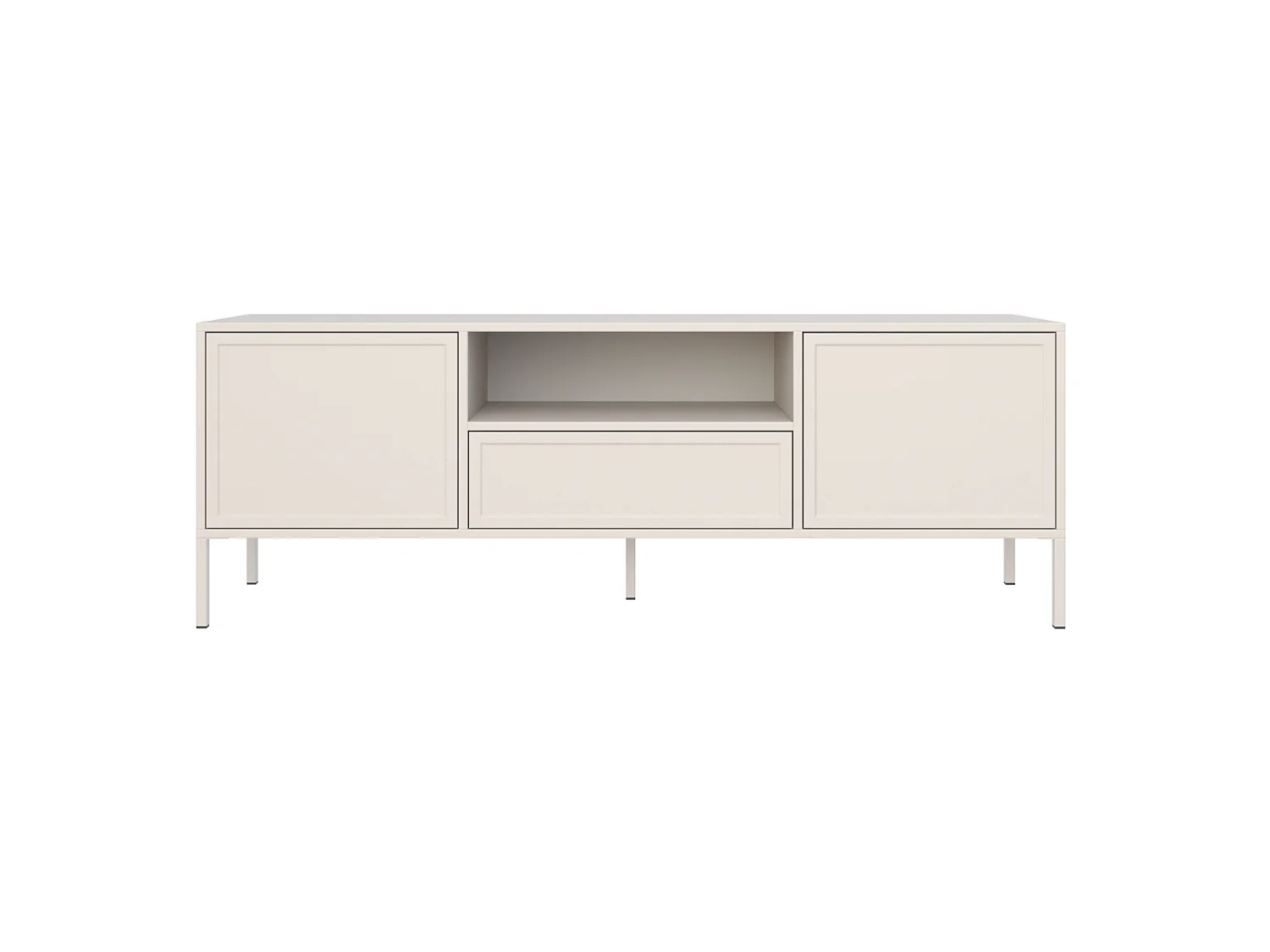 Meuble TV 2 portes avec tiroir et niche – Cachemire – 160 cm - VELVETO
