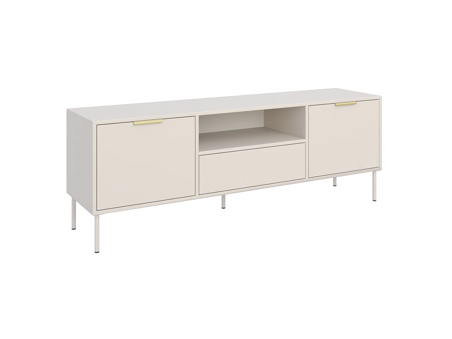 TV-Lowboard 2-türig mit Schublade & Fach - Kaschmir - 160 cm - VENA
