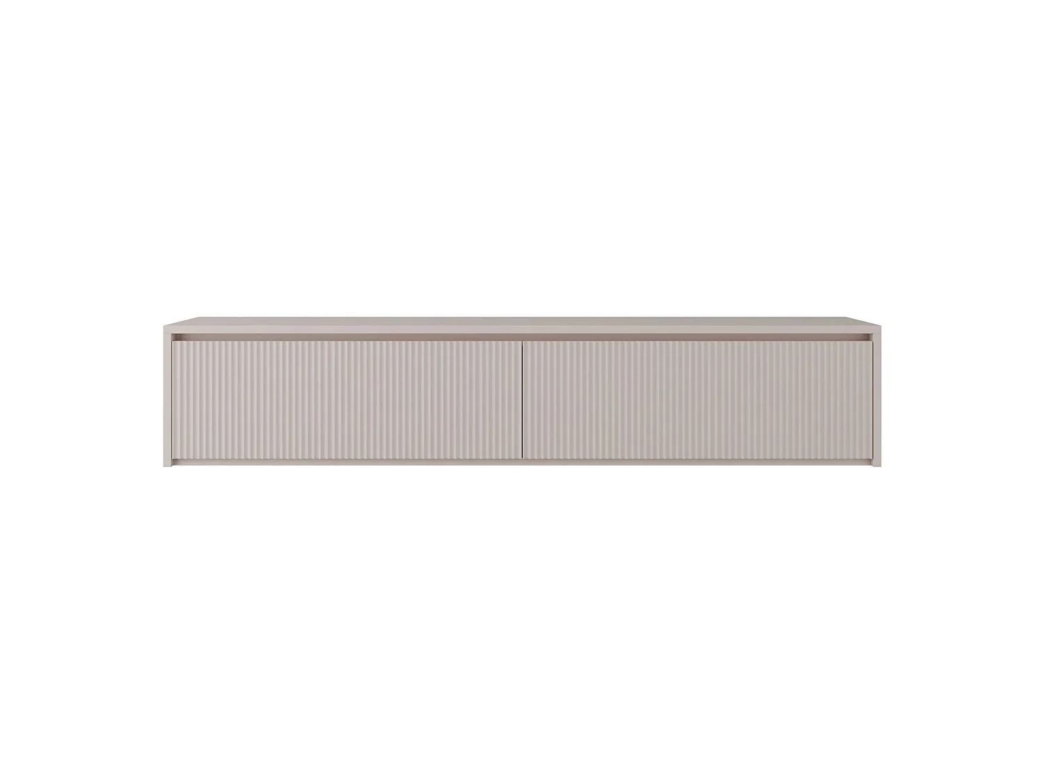 Meuble TV 2 portes – Gris cachemire – 180 cm – VEMMI