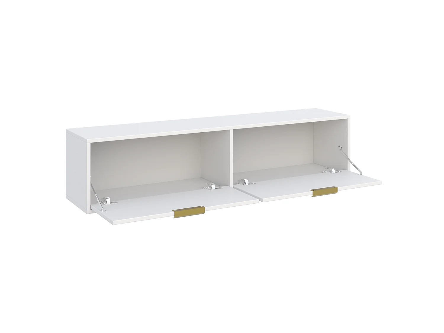 TV-Hängeboard 2-türig - Weiß - 140 cm - VENA