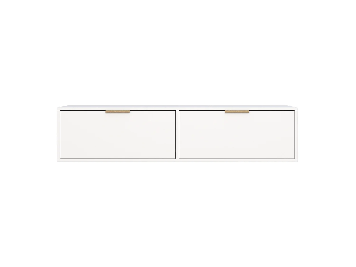 TV-Hängeboard 2-türig - Weiß - 140 cm - VENA