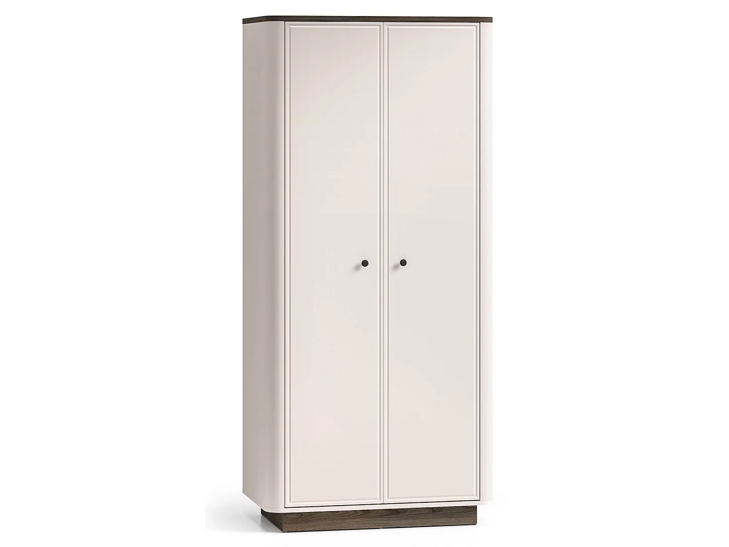 Kledingkast 2-deurs – roede & planken – Kasjmier/eikenlook – 92 cm – VILAVIO