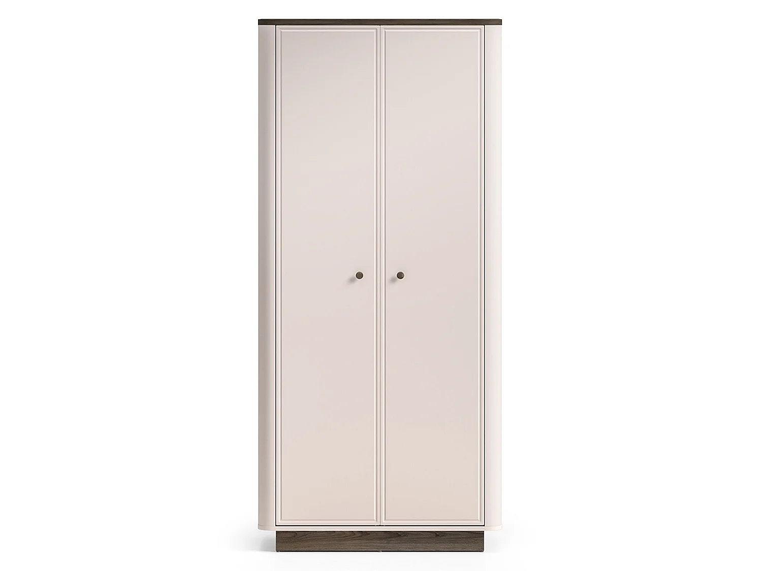 Kledingkast 2-deurs – roede & planken – Kasjmier/eikenlook – 92 cm – VILAVIO