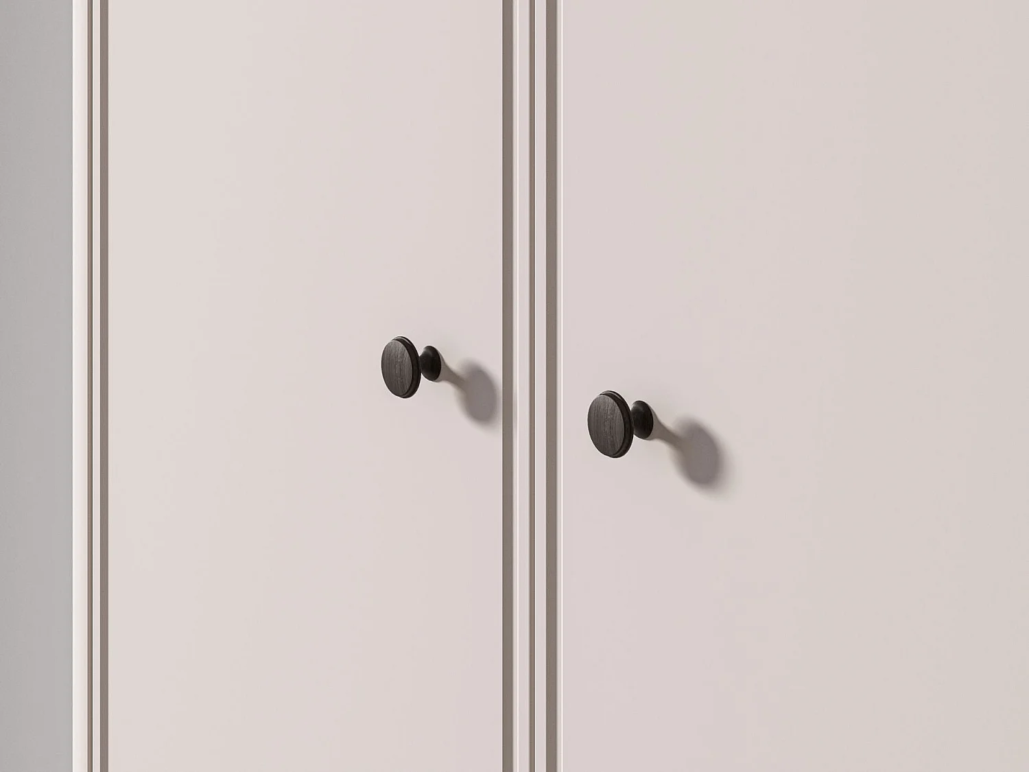 Kledingkast 2-deurs – roede & planken – Kasjmier/eikenlook – 92 cm – VILAVIO
