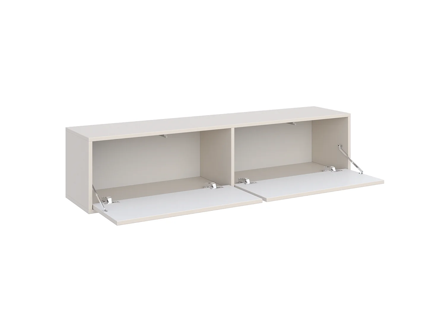 Meuble TV 2 portes suspendu – Cachemire – 140 cm - VELVETO