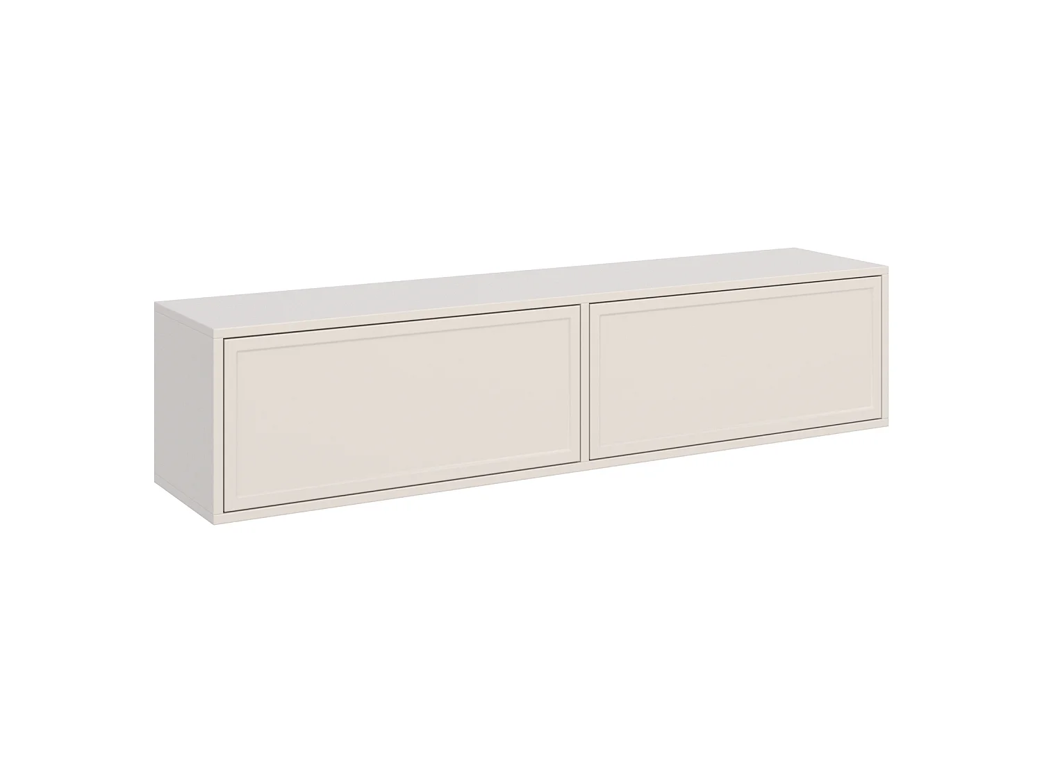 Meuble TV 2 portes suspendu – Cachemire – 140 cm - VELVETO