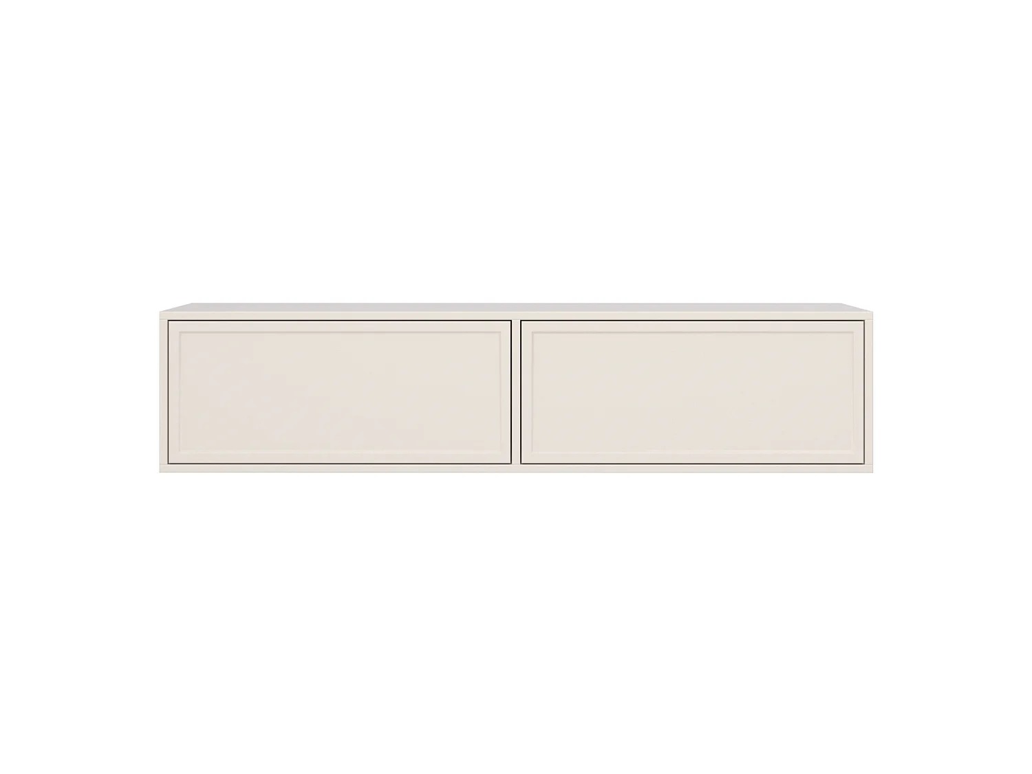 Meuble TV 2 portes suspendu – Cachemire – 140 cm - VELVETO