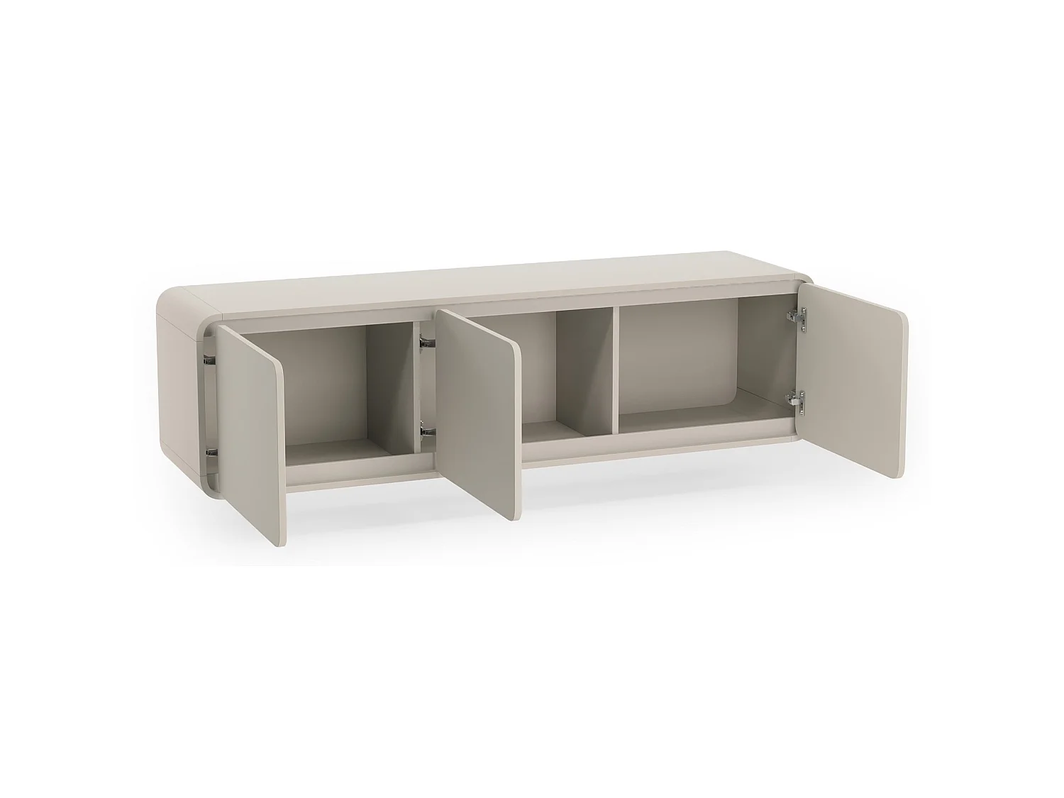 TV-Lowboard hängend 3-türig - Kaschmir - 156 cm - LUMMO