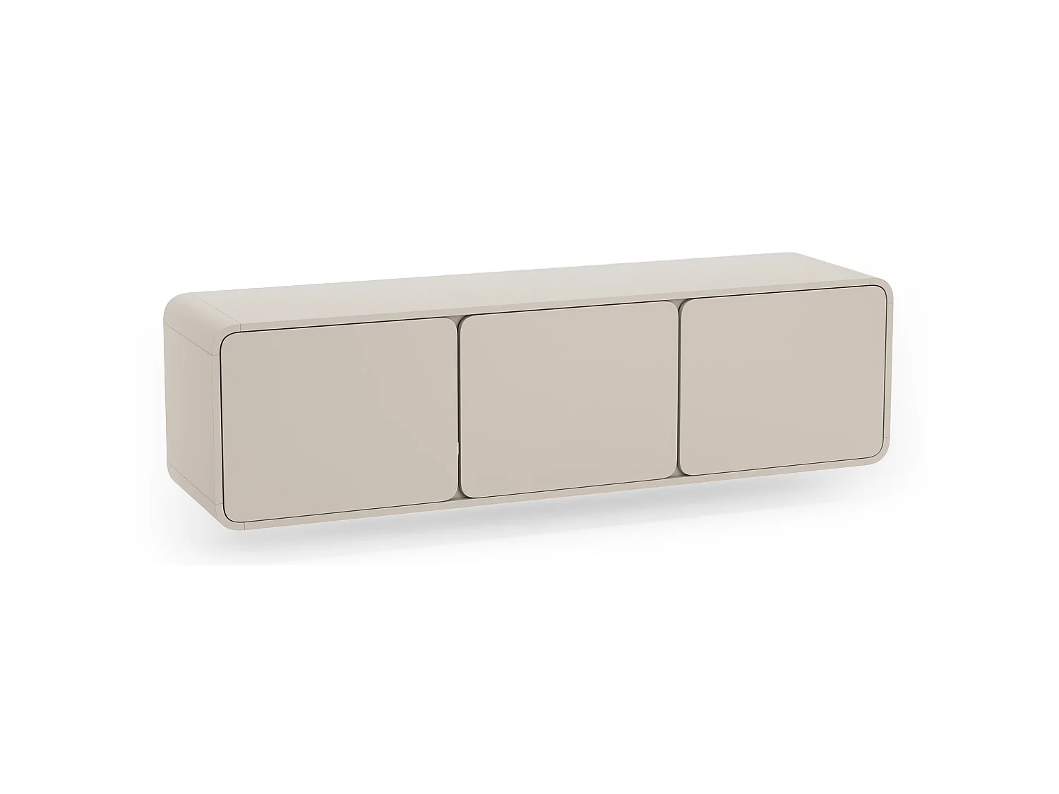 TV-Lowboard hängend 3-türig - Kaschmir - 156 cm - LUMMO