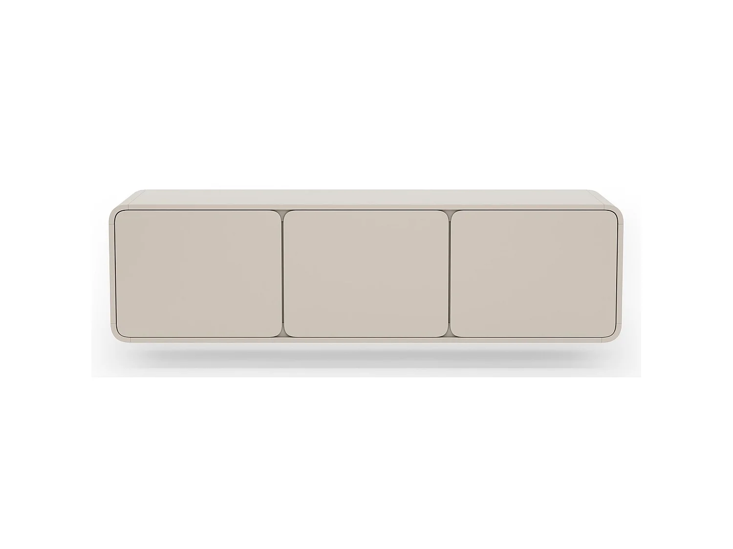 TV-Lowboard hängend 3-türig - Kaschmir - 156 cm - LUMMO