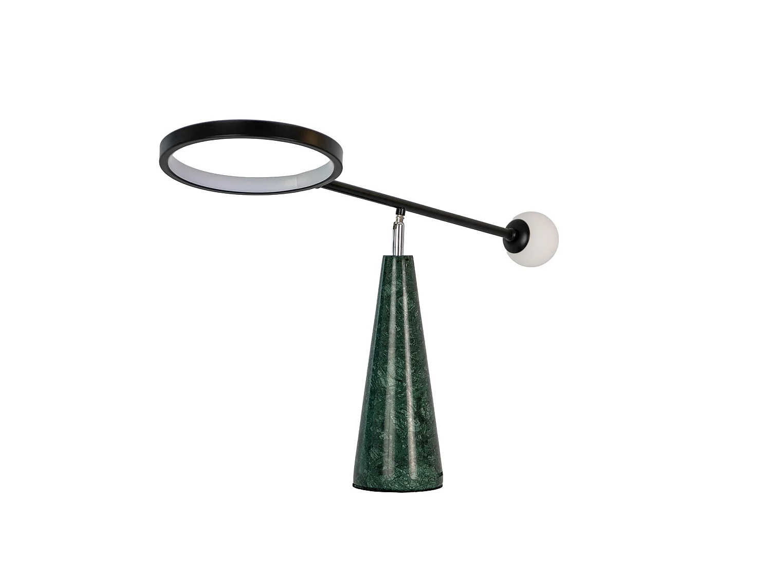 Lampe de table en acier noir et marbre céramique 8093 ANGEL CERDA