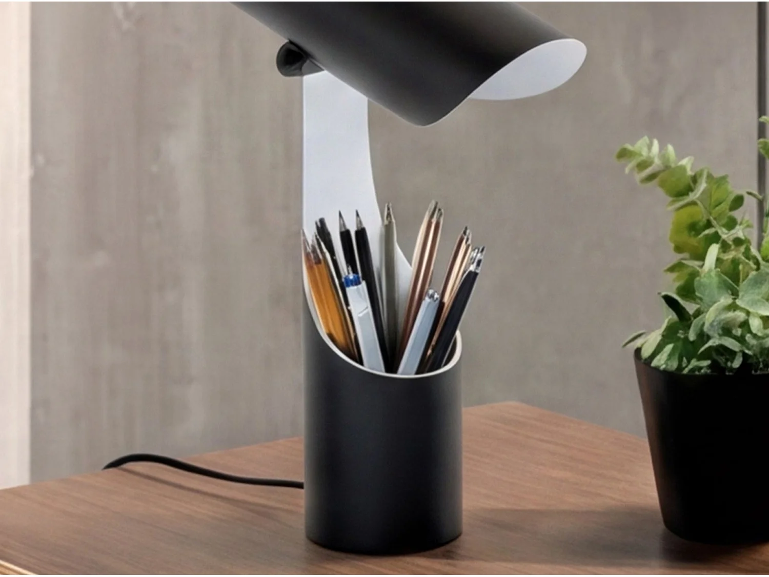 Lampe de table en acier noir et blanc 8113 ANGEL CERDA
