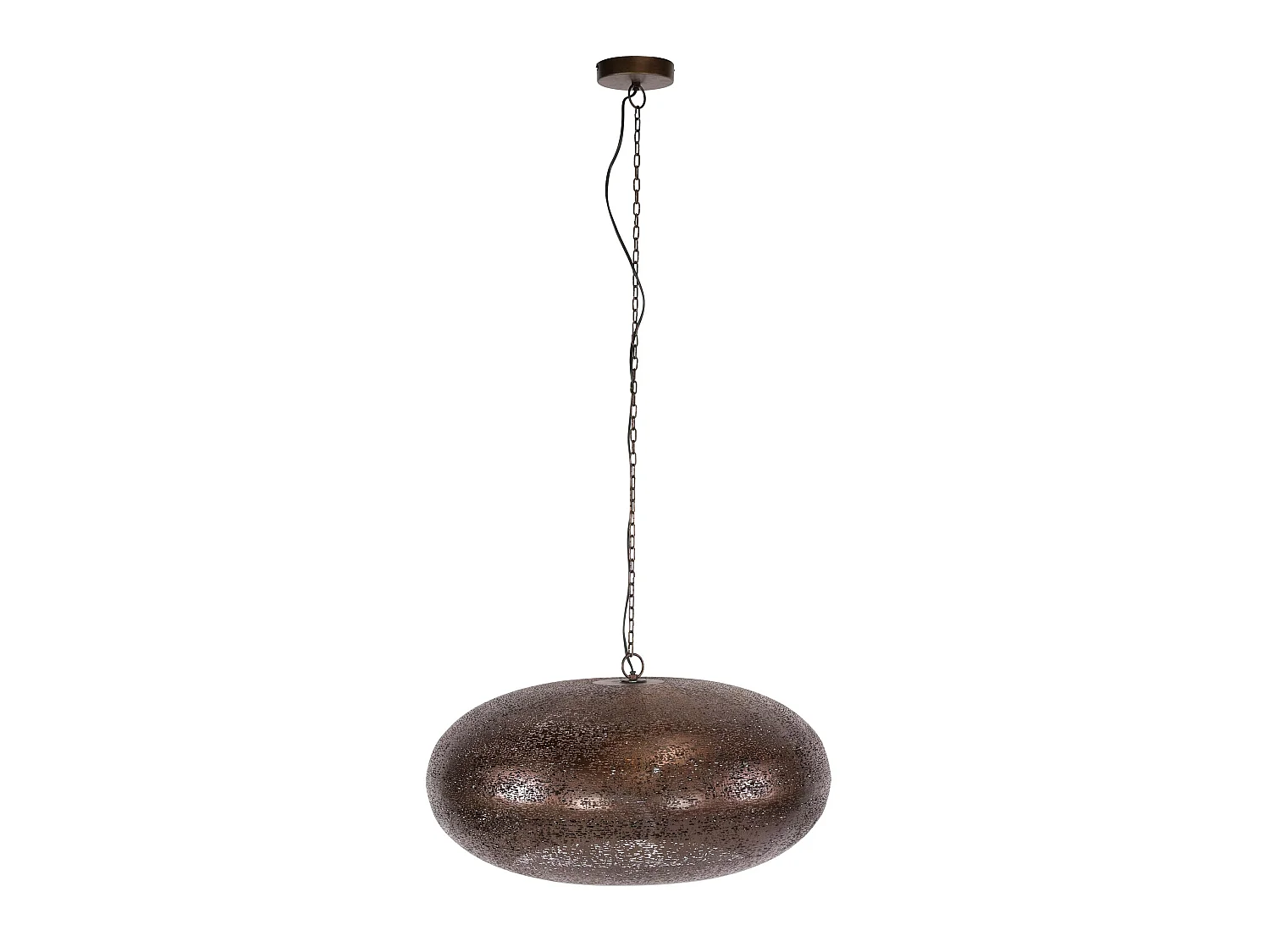Suspension soucoupe vintage effet cuivre ancien Ø68 RALF