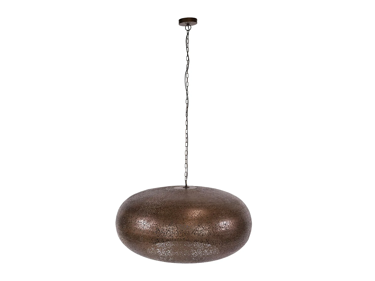 Suspension XL vintage effet cuivre forme soucoupe Ø90 RALF