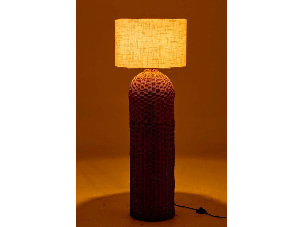 Lampadaire en Rotin "Tanisha" 128cm Naturel