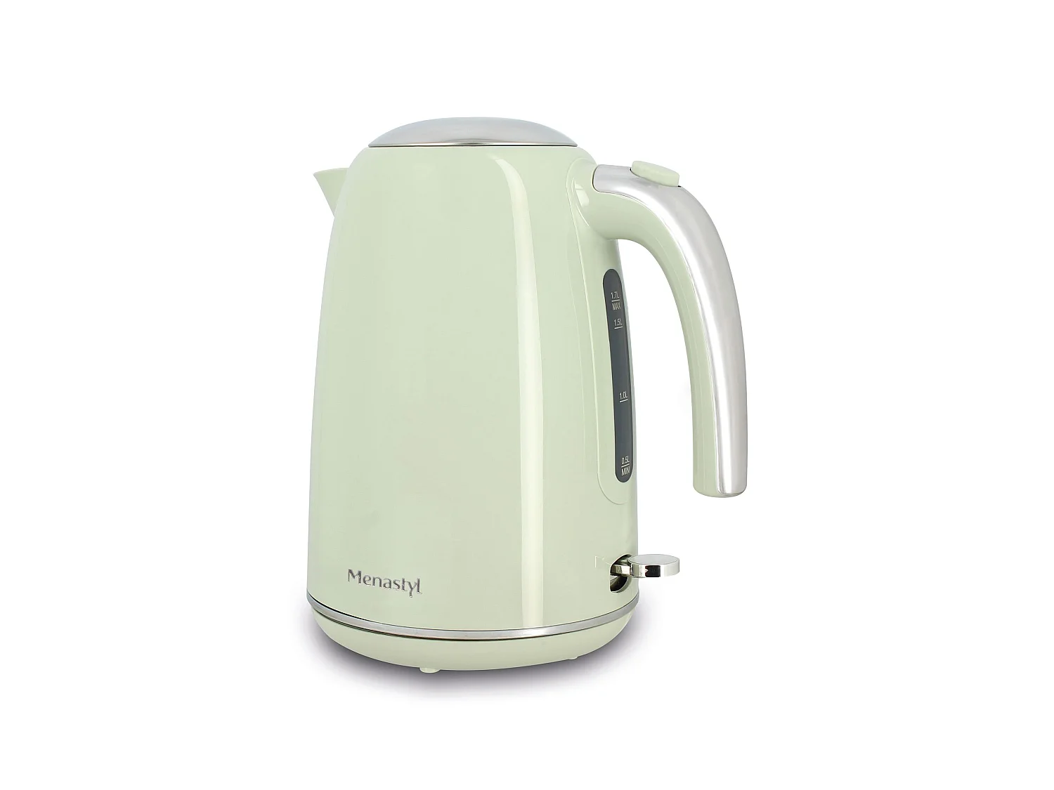 Menastyl - Bouilloire Retro 1.7l En Acier Inoxydable Celadon