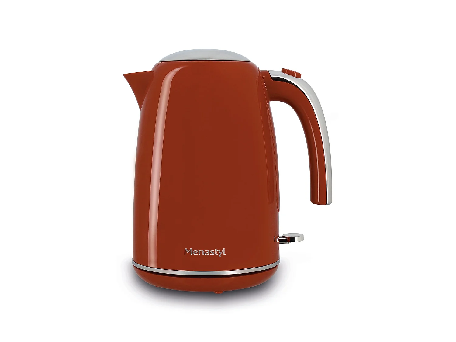 Menastyl - Bouilloire Retro 1.7l En Acier Inoxydable Brique