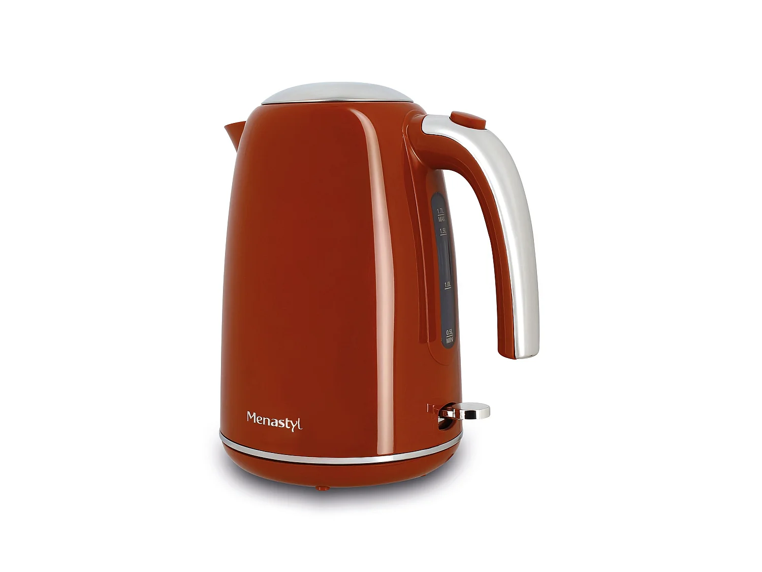 Menastyl - Bouilloire Retro 1.7l En Acier Inoxydable Brique
