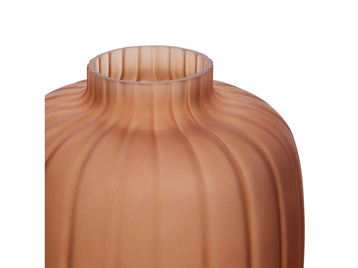 Vase en Verre Fumé "Tigy" 30cm Ambre