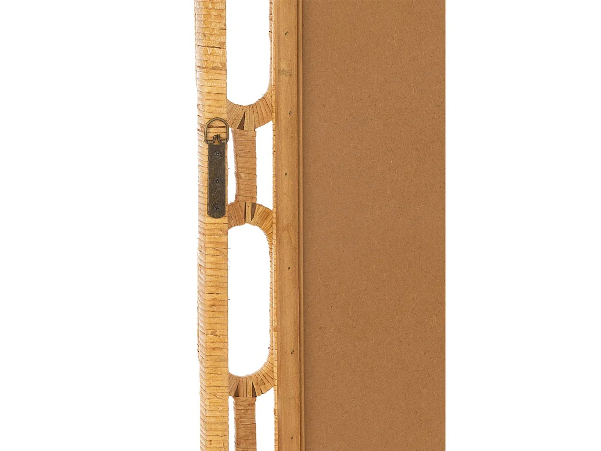 Miroir Mural en Rotin "Ring" 172cm Naturel
