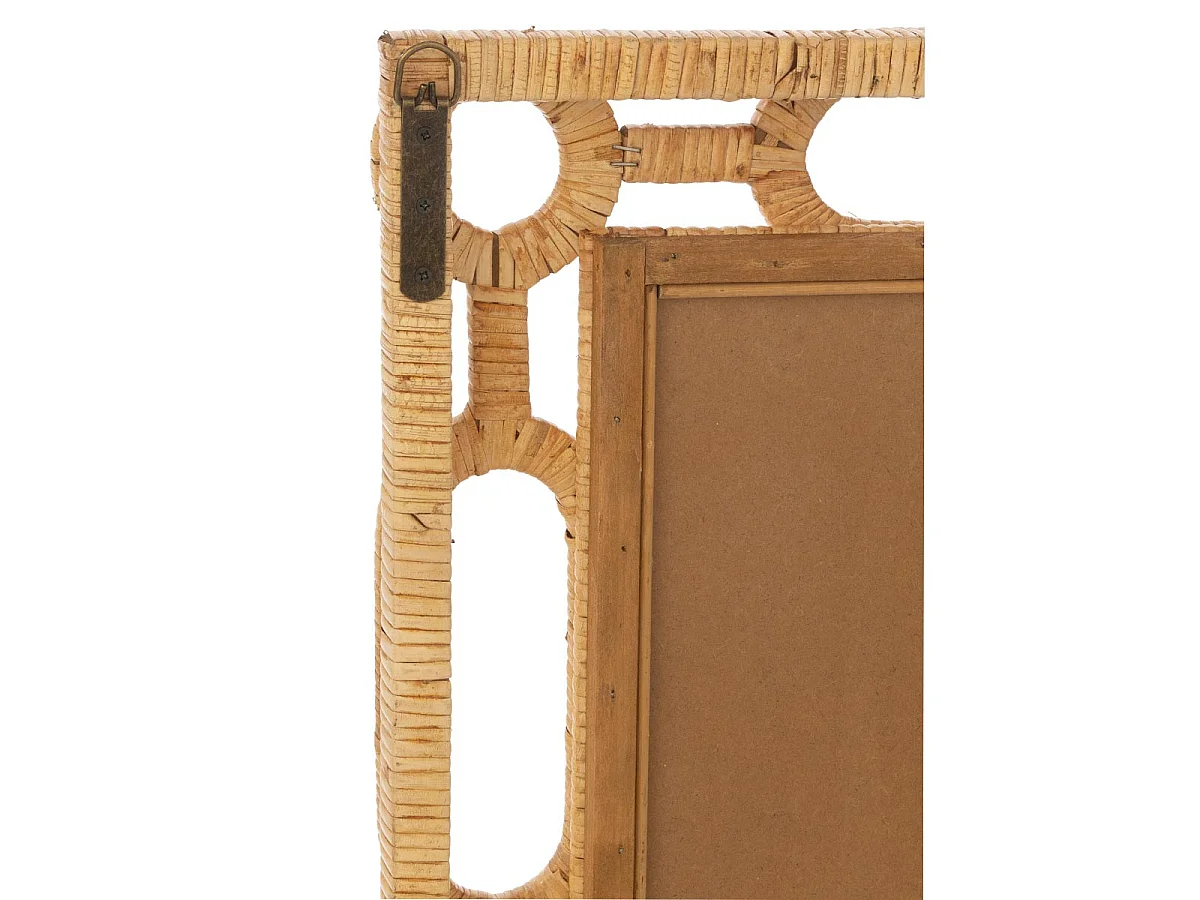 Miroir Mural en Rotin "Ring" 101cm Naturel