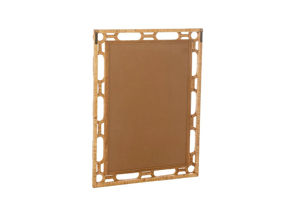 Miroir Mural en Rotin "Ring" 101cm Naturel