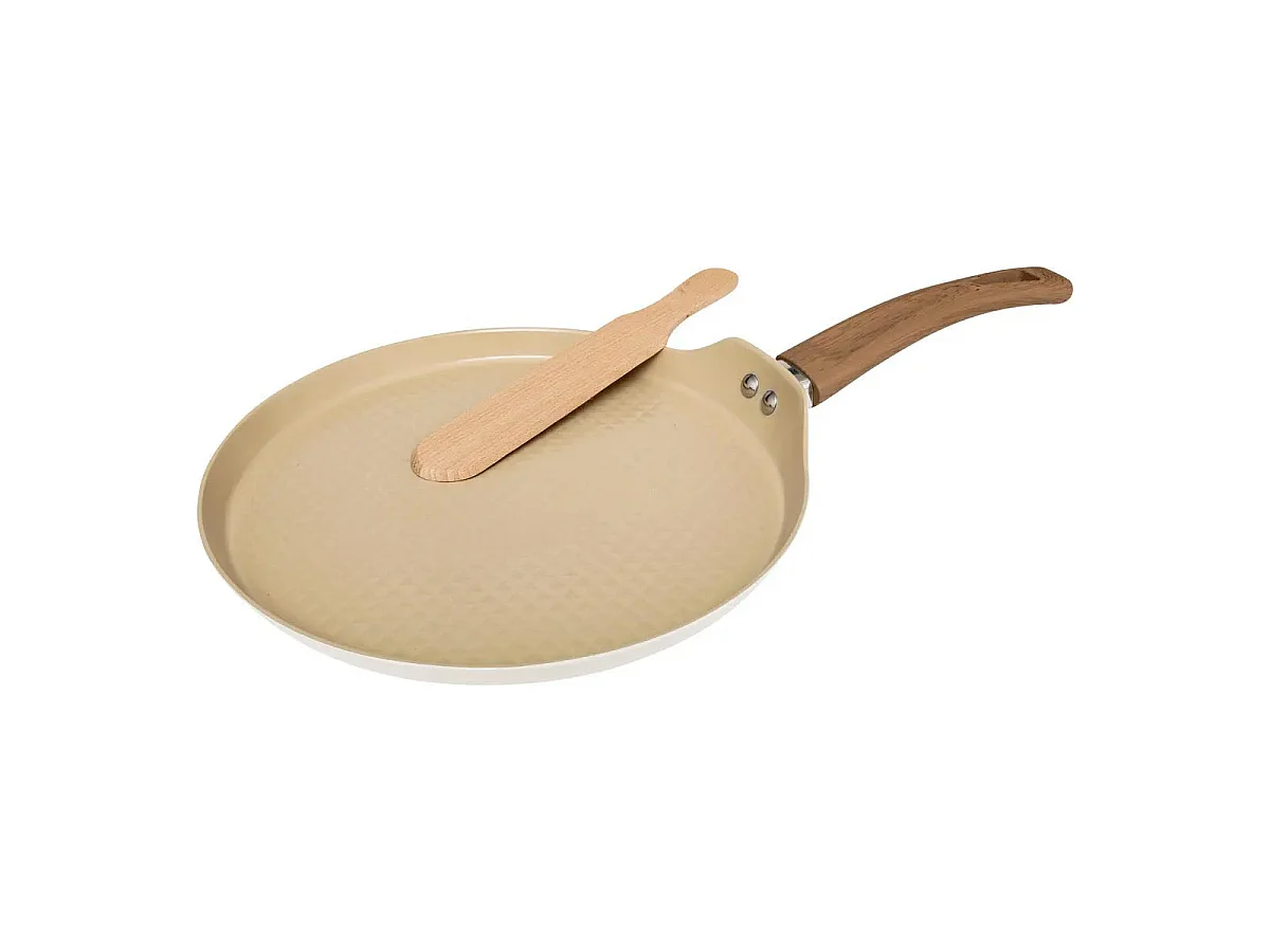Poêle à Crêpe en Aluminium Forgé "Harmony" 26cm Beige