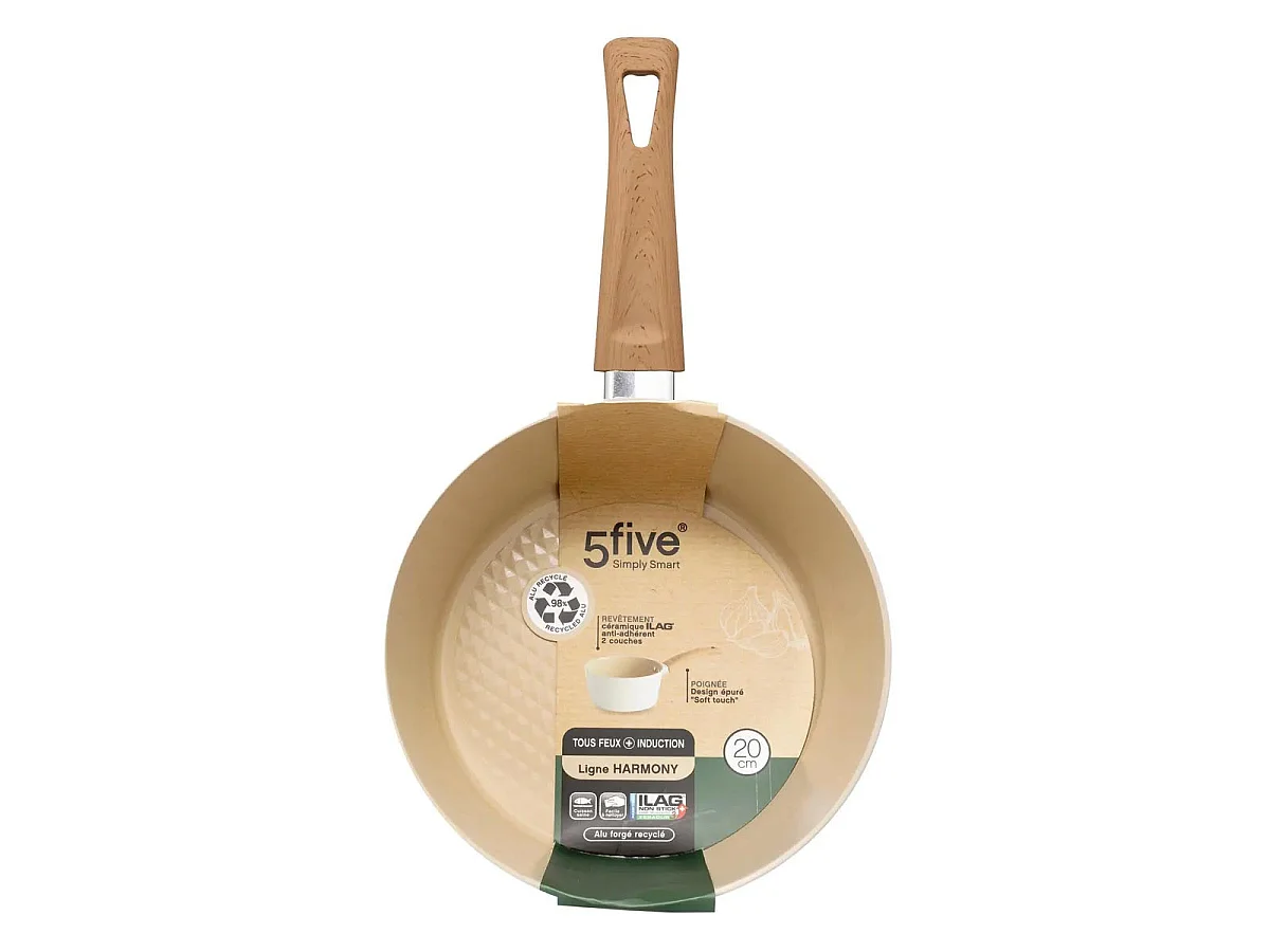 Casserole en Aluminium Forgé "Harmony" 20cm Beige