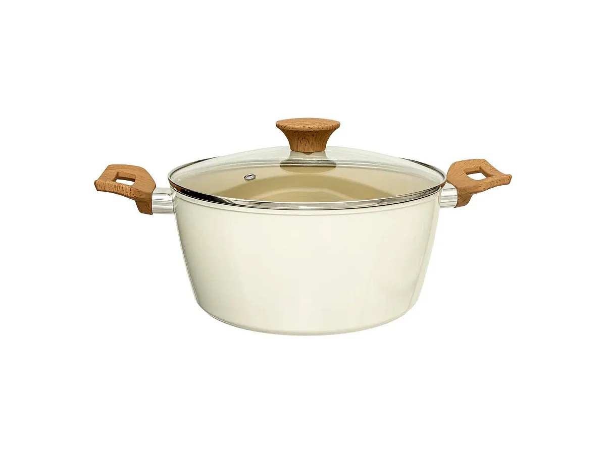 Faitout en Aluminium Forgé "Harmony" 24cm Beige