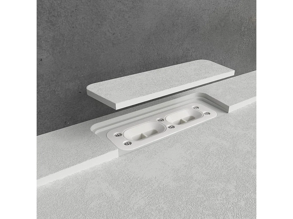 Plato de ducha resina VORTEX blanco  80x150 cm