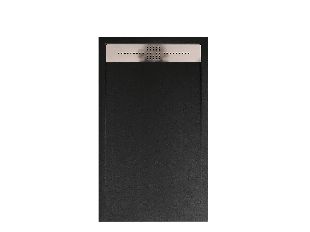 Receveur de douche 90x180 cm extra plat en résine minérale ORION noir