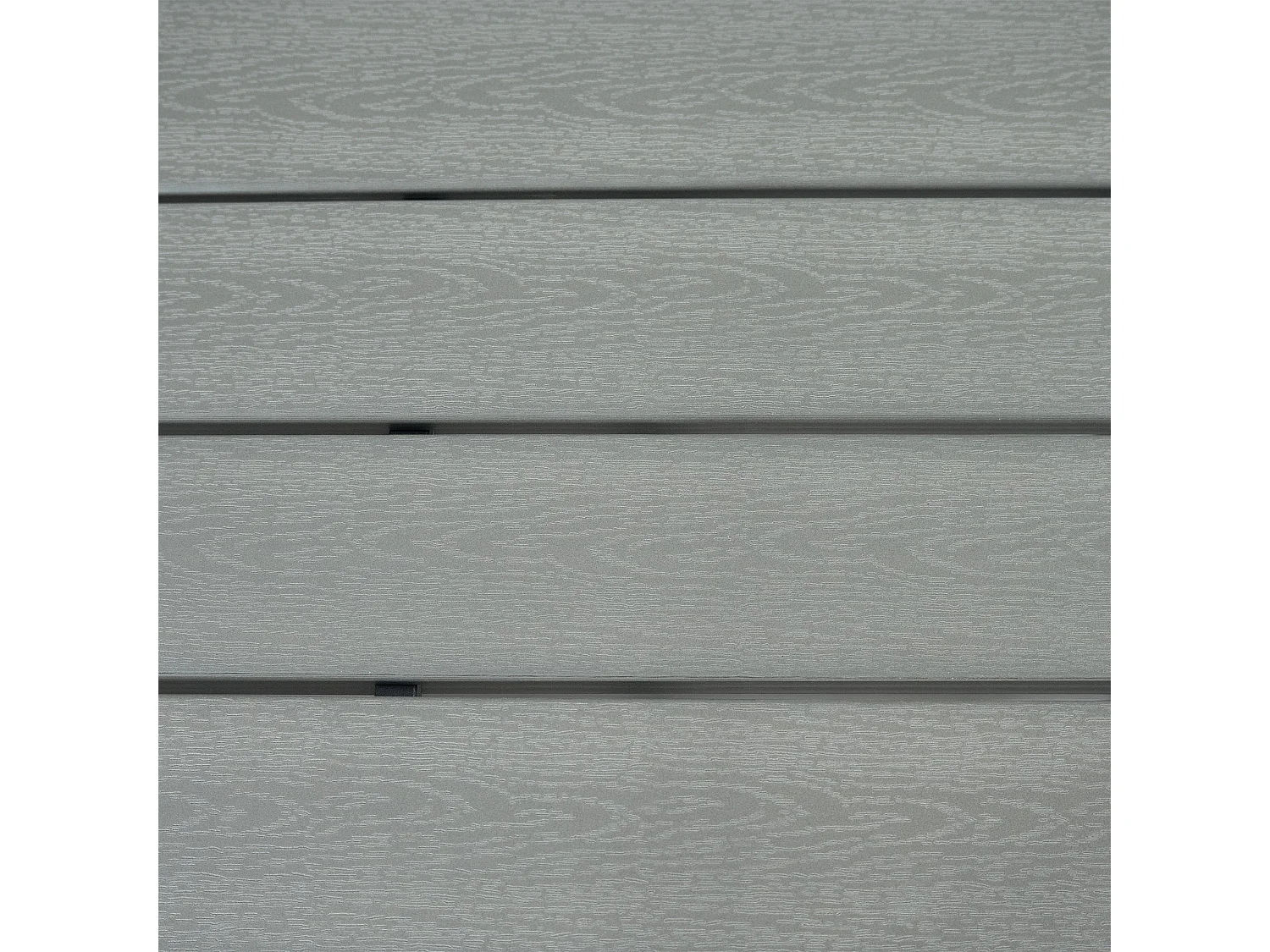 Ensemble Salon de Jardin Coin en Rotin Gris & Table en Bois Composite