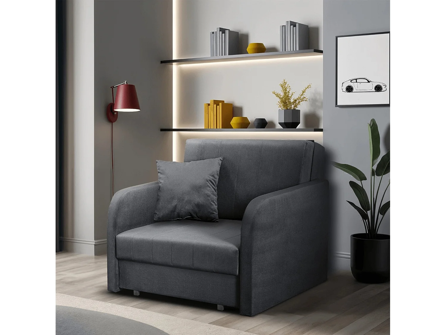 SET 2x poltrona singola VERO grey