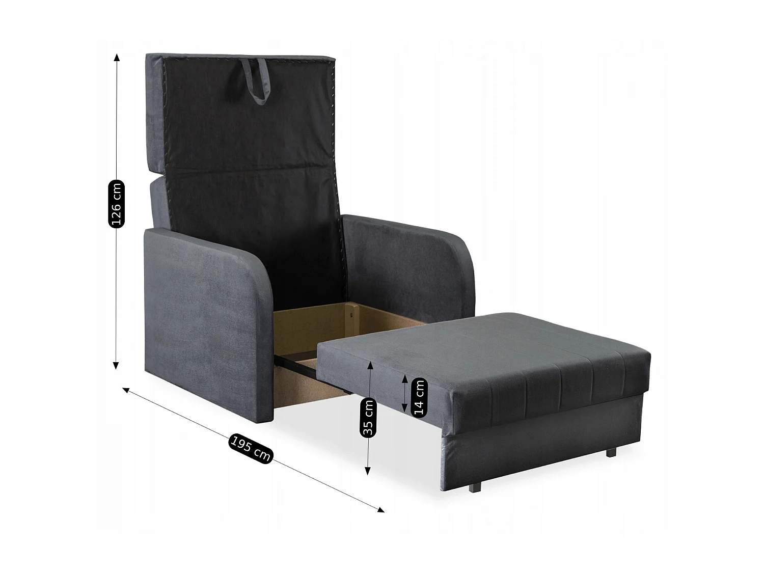 SET 2x poltrona singola VERO grey