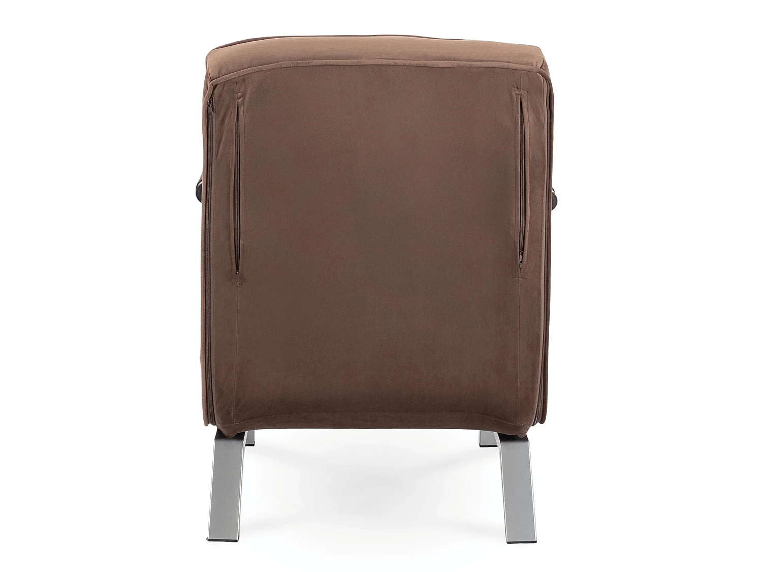 BART Reclining Armchair Velour Marrom