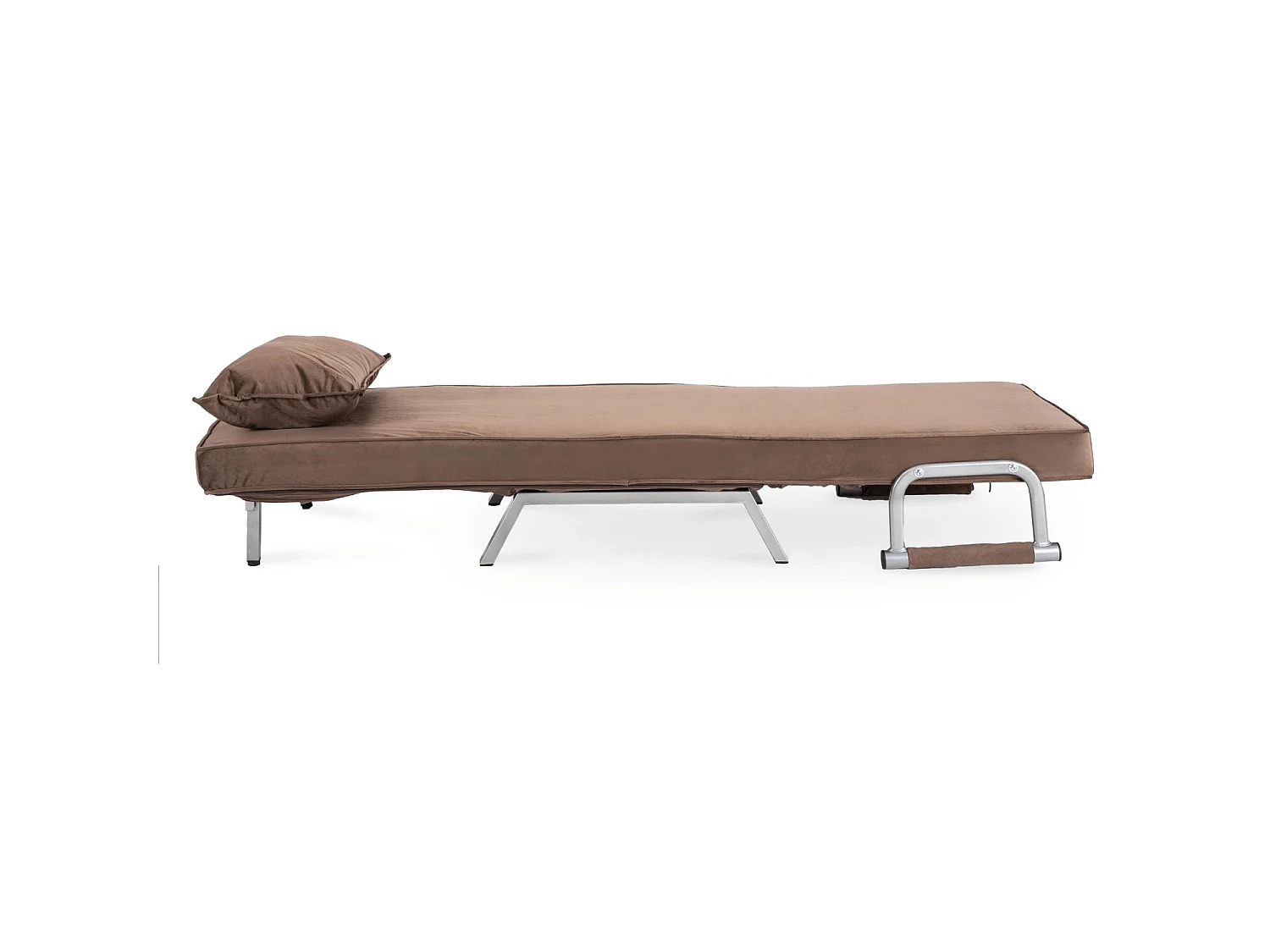 BART Reclining Armchair Velour Marrom