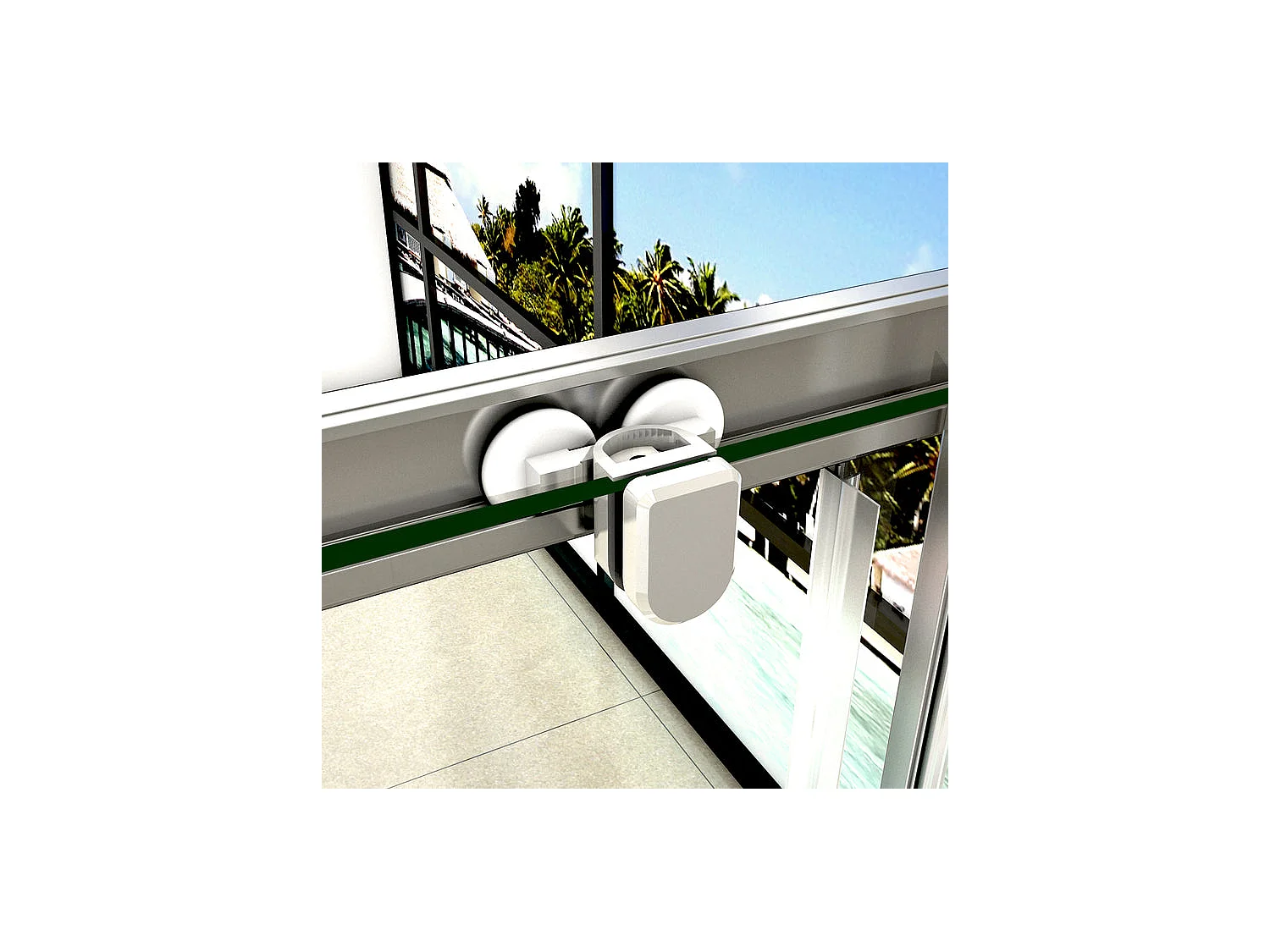 U-vormige schuifdouchewand 100x70x70x190cm, 5mm veiligheidsglas, schuifdouchedeur 100cm+2 zijwanden