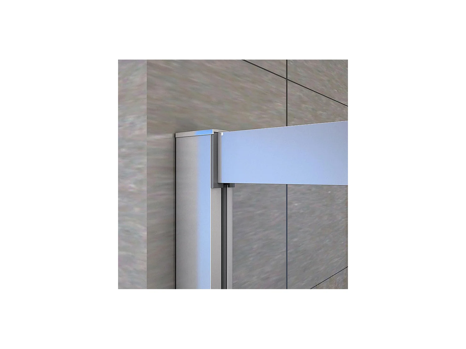 Cabine de douche coulissante 120x80x195cm en 6mm verre securit anticalcaire, L'accès d'angle