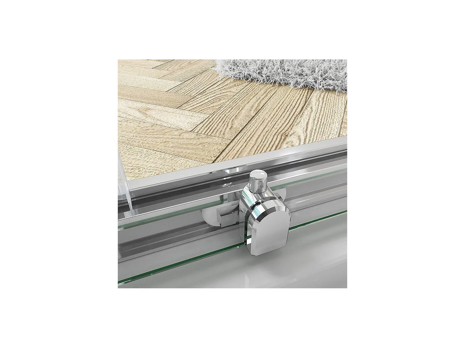 Cabine de douche 80x80x185cm accès d'angle, cabine de douche carrée porte de douche coulissante sans bac à douche