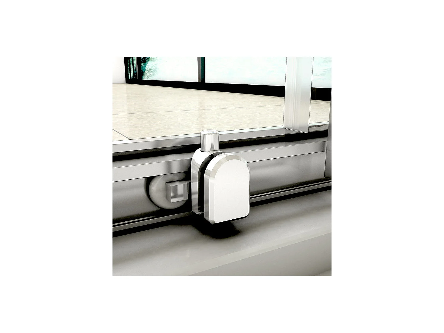 Cabine de douche coulissante en forme U 110x70x70x190cm en 5mm verre de sécurité, porte de douche coulissante 110cm + 2 parois latérales