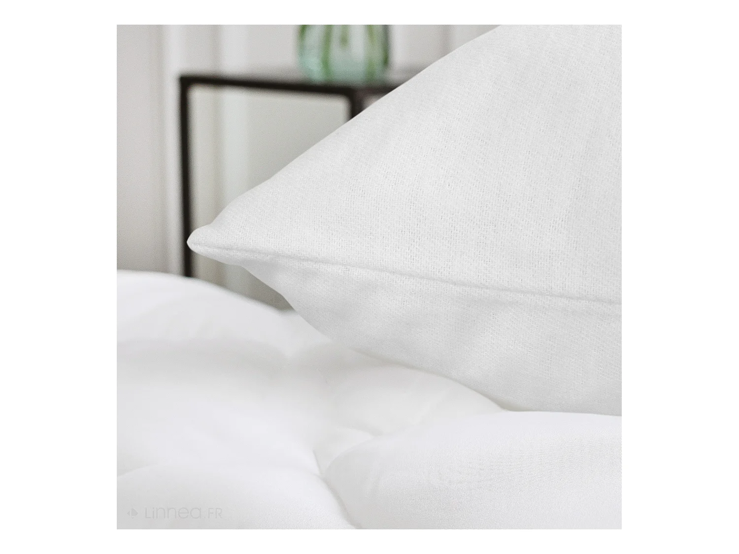 Housse de protection oreiller 80x80 cm Antonin Molleton absorbant traité anti-acariens