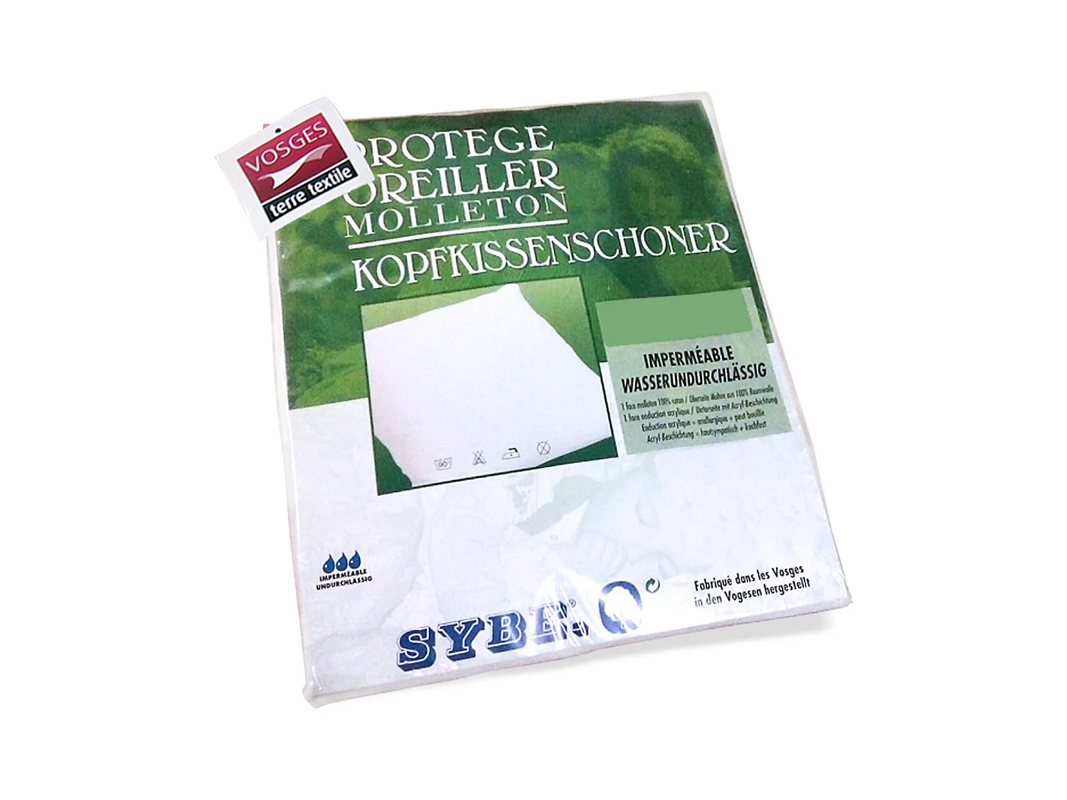 Housse de Protection d'oreiller 50x75 cm imperméable Antony Blanc