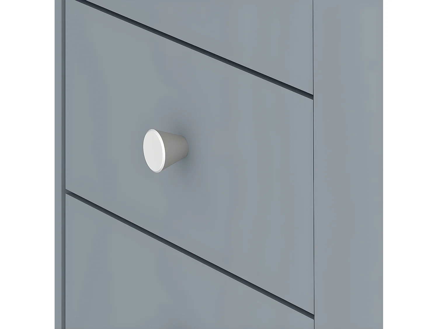 Armoire COMBI 90 X 182 - blanc et gris céladon - SYMBIOSIS