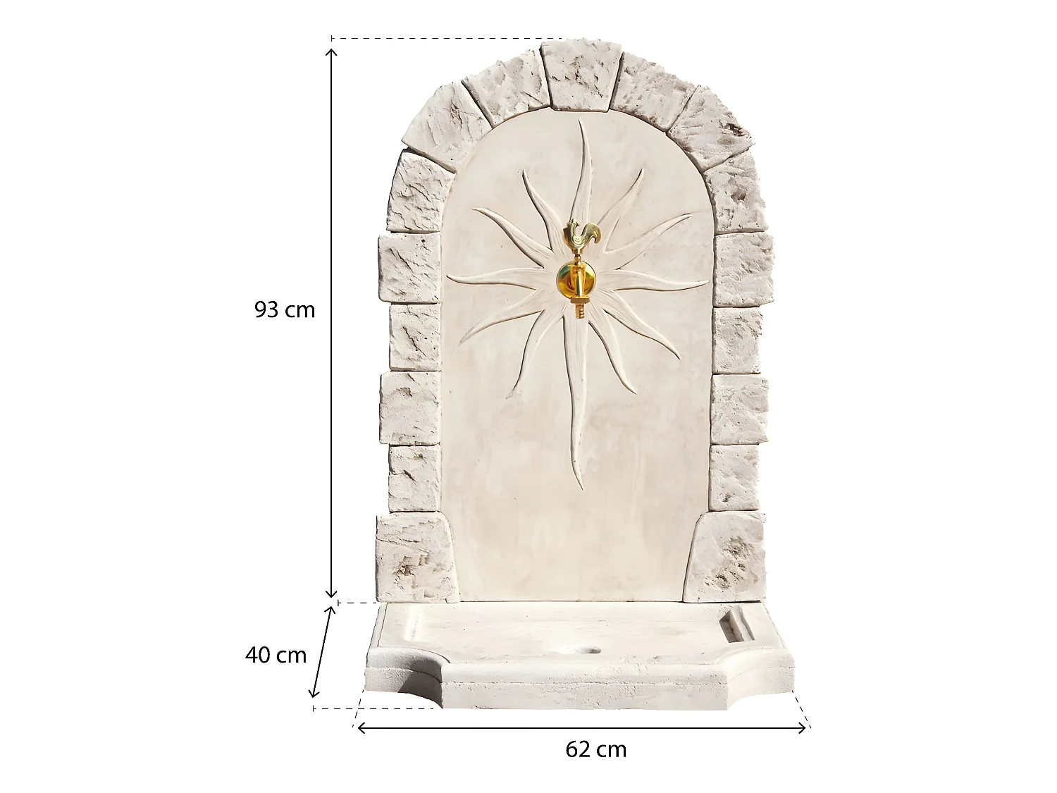 Fontaine "Calypso" - 0.62 x 0.40 x 0.93 m