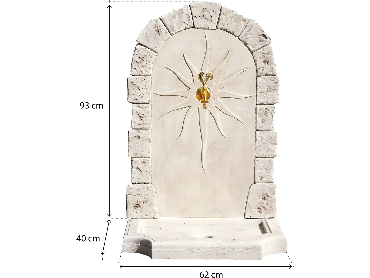 Fontaine "Calypso" - 0.62 x 0.40 x 0.93 m