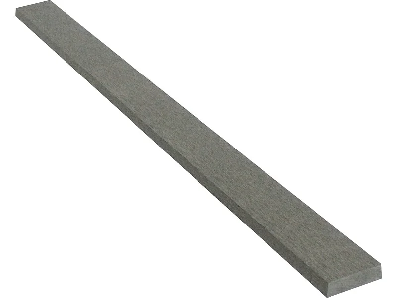 Lot de 2 profilés de finition en composite - Long : 2,4m - Gris