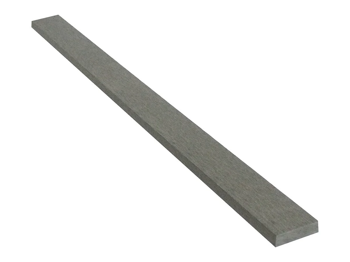 Lot de 2 profilés de finition en composite - Long : 2,4m - Gris