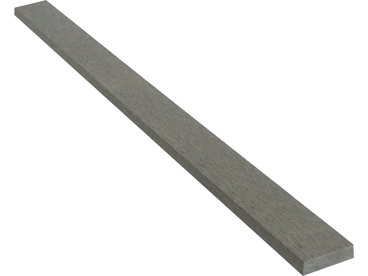 Lot de 2 profilés de finition en composite - Long : 2,4m - Gris