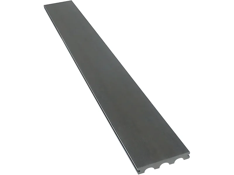 Set van 3 antislip volledige composiet terrasplanken - Donkergrijs