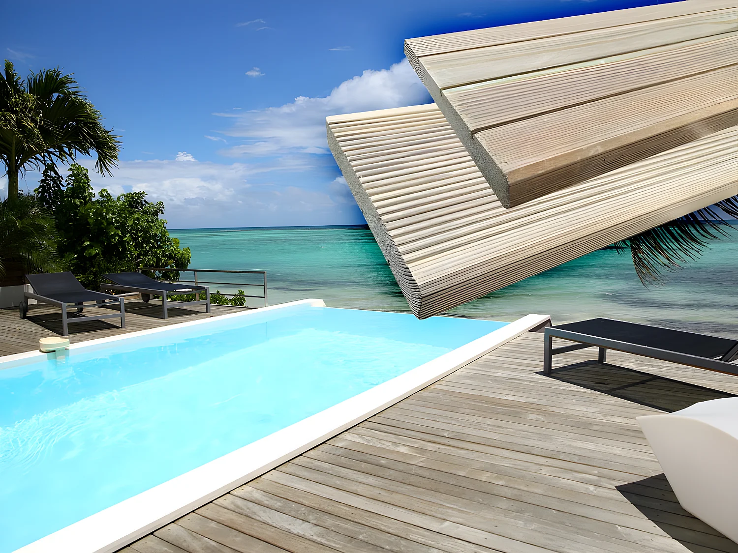 Tábuas de deck de madeira autoclavadas - 30,48 m²